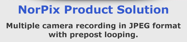 Multiple camera recording in JPEG format with prepost looping